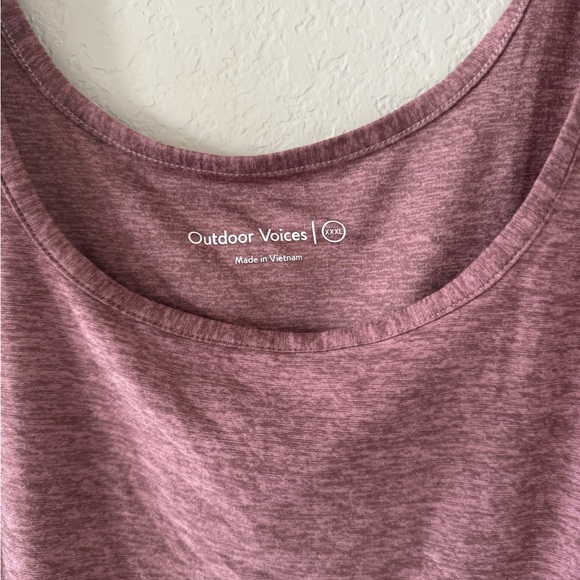 NWT Outdoor Voices CloudKnit Crop Tank in XXXL in New Taupe - Picture 5 of 5